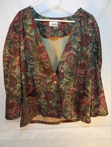 WOMENS Lite JACKET Business Floral Print Ladies Jacket by Inseparables S... - $8.90