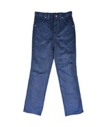 Vintage Wrangler Made In USA 14 Regular Straight Navy Blue Corduroy Jean... - $26.05 CAD