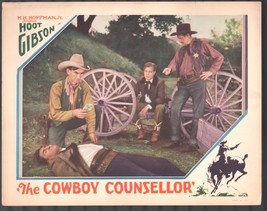 Cowboy Counsellor Lobby Card 11x14 Color Hoot Gibson Skeeter Bill Robbins - £77.21 GBP