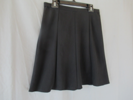 New York Collection skirt A-line knee length gored Size 10P  black unlined - £9.98 GBP