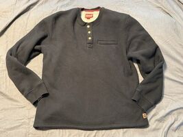 Coleman Black Thermal Henley Sherpa Lined Long Sleeve Shirt Men’s XL - $376.14 MXN