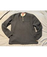 Coleman Black Thermal Henley Sherpa Lined Long Sleeve Shirt Men’s XL - $376.14 MXN