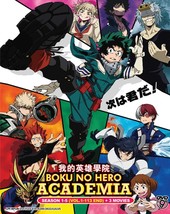 My Hero Academia Season 1-5 + 3 Movies DVD [Anime] [English Dub] - £35.76 GBP