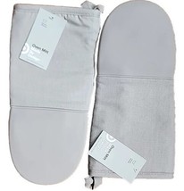 Two (2) Puppet Oven Mitts ~ Made by Design ~ 6.5 x 12.5 ~ Light Gray ~ Cotton - £29.38 GBP