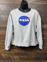 Freeze NASA Deep Space Sweatshirt Women&#39;s Siz 2X Script Down Sleeves Nas... - £15.01 GBP