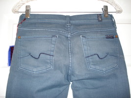 7 For All Mankind Blue Grey Bootcut Jeans Size 25 Excellent USA Made Str... - £38.38 GBP