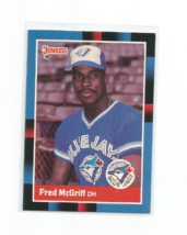 Fred Mc Griff (Toronto Blue Jays) 1989 Donruss Baseball Card #195 - £3.92 GBP
