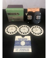 Sawyers Bakelight VIEWMASTER STEREOSCOPE With Box &amp; x3 Disney Reels- Vin... - £38.94 GBP