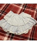 American Eagle Skirt Tiered Lined Ruffles Blue Size S Small W-Built In S... - €9,33 EUR