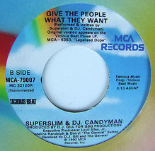 Superslim DJ Candyman - Give The People What They Want 7&quot; 45 MCA Vicious... - £5.46 GBP