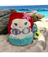 Squishmallows Ariel The Little Mermaid 10&quot; Plush + Mini Flounder Disney ... - £24.60 GBP