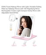 ESWU Travel Makeup Mirror with Light, Portable Folding Make Up Tabletop ... - €21,21 EUR ESWU Travel Makeup Mirror with Light, Portable Folding Make Up Tabletop ... - €21,21 EUR