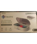 NEW - Neutro UV Phone Sterilizer + Wireless Charger Merkury Innovations Silver - $14.85