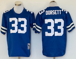 Men's Tony Dorsett #33 Stitched Jersey Royal Blue White - $45.00