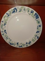 VTG Sterling China Restaurant Ware Wellsville OH 10&quot; Plate W8 Rare State Pattern - £19.41 GBP