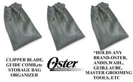 3-Clipper BLADE GUIDE COMB STORAGE UTILITY BAG Tote*ForAny Andis,Wahl,Os... - $5.99