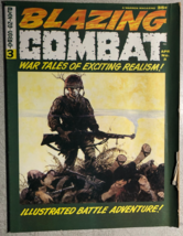 BLAZING COMBAT #3 (1966) Warren Publications B&amp;W war comics magazine VG+ - $24.75