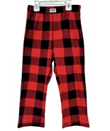 Gap Boys Size 6 Red &amp; Black Buffalo Plaid Flame Resistant Fleece Pajama ... - €6,90 EUR