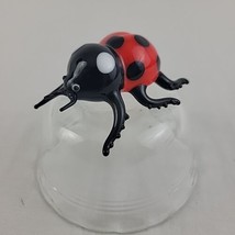 Ladybug Murano Style Figurine Art Glass Flying Insect Spider Red Black White EVC - £11.33 GBP