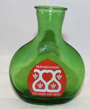 Frankenwein Ein Wein Mit Herz Green Empty Glass Wine Bottle Germany Red  1/4 L - £23.20 GBP