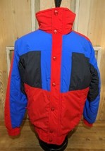 Profile Ski Jacket Men’s Size Medium Blue/Red/Black 80s 90s Coat EUC Vin... - $46.71