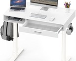 The White Shw Claire 40-Inch Height Adjustable Electric Standing Desk With - $233.94