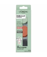 Loreal Paris Skincare Pure-Clay Face Mask Trial Size Set, Includes 3 Dif... - £8.51 GBP