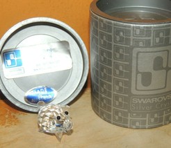 Swarovski Silver Crystal Figurine baby pig tail 7657 nr 027 w/box Vintag... - $20.24