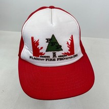 Vintage Flagstaff Fire Protection Inc Hat Red/White Xpres Caps - £9.72 GBP