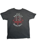 Houston Rockets T-Shirt Mens XL Grey James Harden 13 NBA Basketball - £8.84 GBP