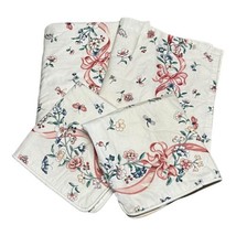 Floral And Ribbon Dragonflies Custom Made Placemate And Napkin Set for 2... - £29.24 GBP