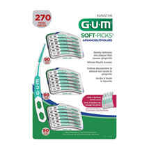 Sunstar GUM 270 Soft Picks Advanced , orthodontics ,implants , bridges and crown - £24.35 GBP