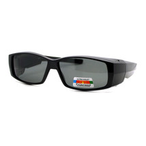 Polarized Lens Fit Over Glasses Sunglasses Light Plastic Rectangle Frame - £16.42 GBP+
