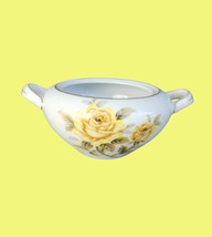 Harmony House Fine China Sugar Bowl With Yellow Rose Design &amp; Gold Trim - $289.39 MXN