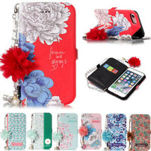 For Samsung Galaxy S5 S8+/A520 Floral Strap Magnetic Leather Wallet Case Cover - £41.25 GBP