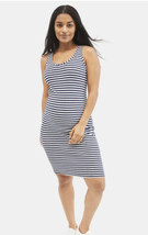 Motherhood Maternity Women&#39;s Dress Navy Blue &amp; White Size Small NWT - £15.92 GBP