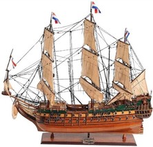 Ship Model Watercraft Traditional Antique Friesland Boats Sailing Medium Wood - £982.49 GBP