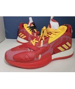 Adidas Men ZoneBoost Red Team ATL Atlanta Hawks Basketball Sneakers Shoe... - £35.72 GBP