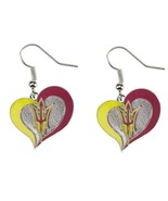 NCAA Arizona State Sun Devils Swirl Heart Earrings - $273.25 MXN