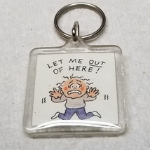 Let Me Out of Here Keychain Trapped Dale Funny Plastic Vintage - £9.65 GBP