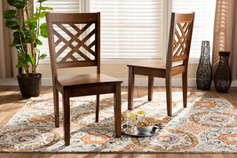Iden Walnut Brown 2Pc Dining Chair Set - $176.00