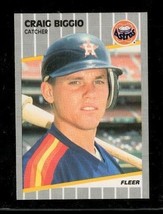 Vintage 1989 Fleer Corp Baseball Trading Card #353 Craig Biggio Houston Astros - £7.86 GBP
