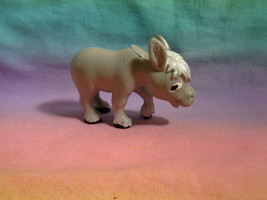 Miniature PVC Light Grey Donkey Farm House Countryside Animal Figure - a... - $2.95