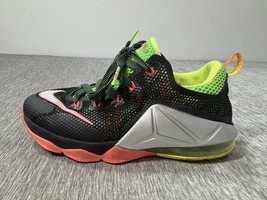 NIKE LEBRON XII 12 Basketball Shoes Kids 6Y Youth Low 744547-003 Black G... - $27.32 CAD