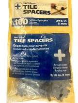 Tavy Basix Cross Tile Spacers 3/16in 5mm 100pc 1 Pack Brand New - $8.99