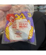 1998 Vintage DISNEY Mulan Mcdonalds Happy Meal SEALED “Khan” Toy Figure - $94.64 MXN