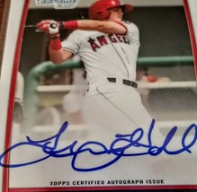 2012 Topps Bowman Chrome Angels Frazier Hall Autographed Prospect Baseball Card - £6.16 GBP