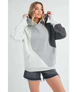 Aemi + Co Color Block Hoodie with Kangaroo Pocket - $103.94 CAD
