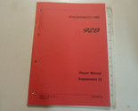 1993 Porsche 928 Riparazione Manuale Integratore 32 Fabbrica OEM Concess... - $89.98