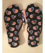 flip flops patriotic Size 11 XL shoes American Flag hearts thongs New - £8.95 GBP